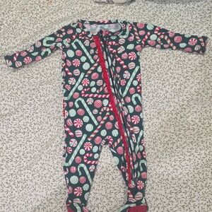 Ruffle Penatts Festive Candy Cane Kids One Piece